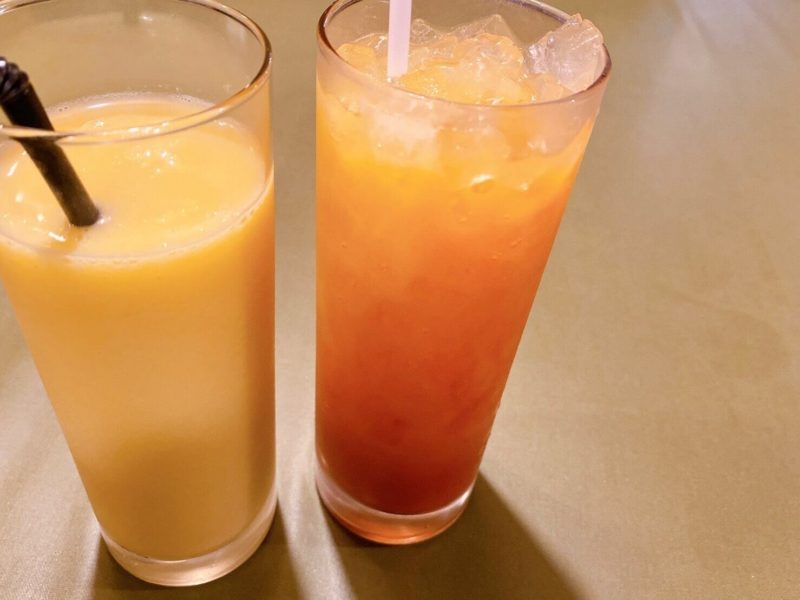 サイゴンレストラン｜マンゴジュースとガックオレンジ
