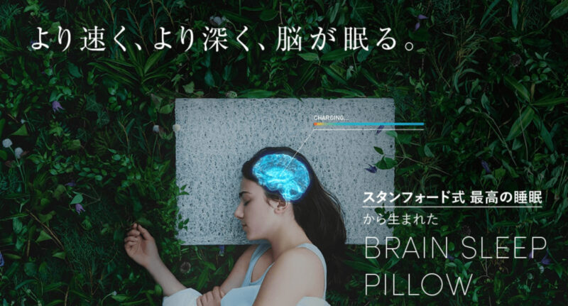 「ブレインスリープピロー」＝「脳が眠る枕」