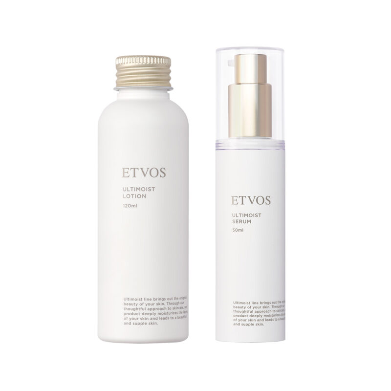 保湿・乾燥ケアや敏感肌には友利新さん使用の「ETVOS  アルティモイストセラム・ローション」もおすすめ！